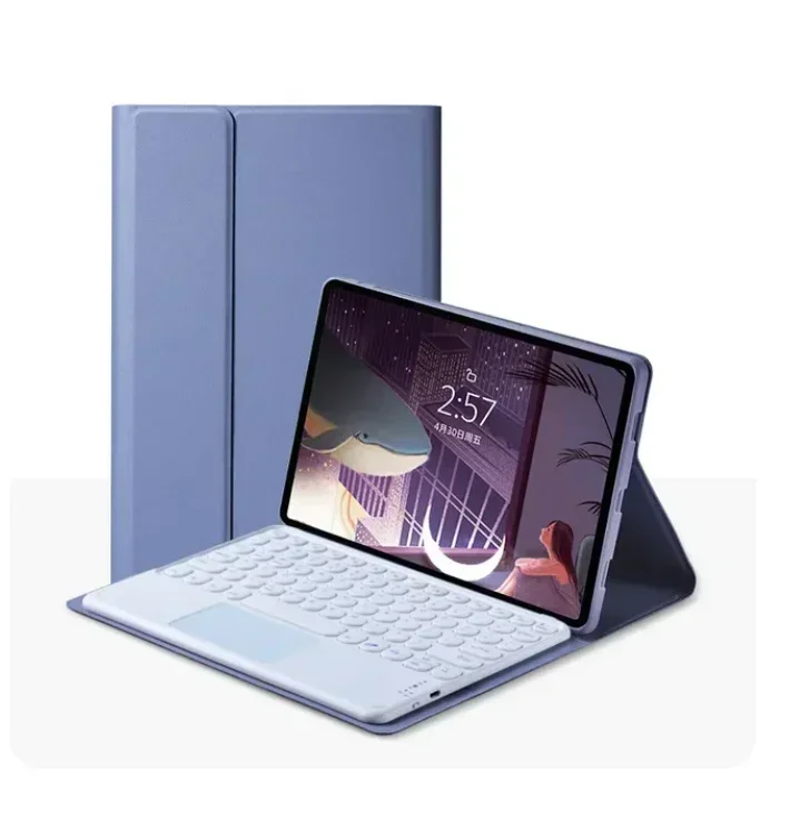 Enhanced Tablet Case with Detachable Bluetooth Keyboard, 8.7-Inch Cover