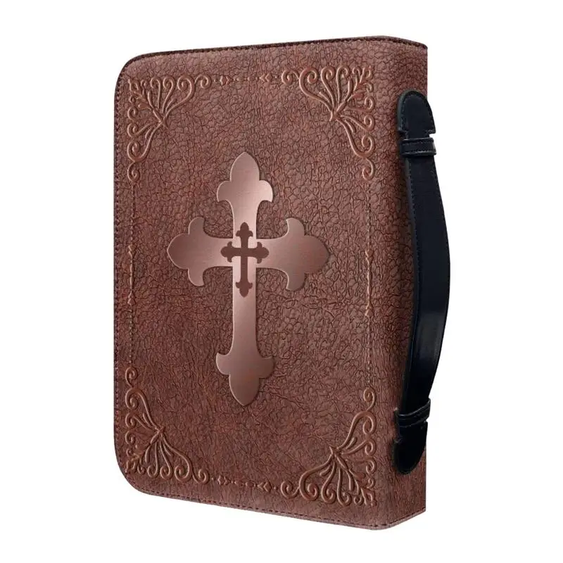 

Vintage Bible Cover Case Bible PU Leather Case Carrying Cover Portable Carrying Case Church Bags With Handle For Worship Service