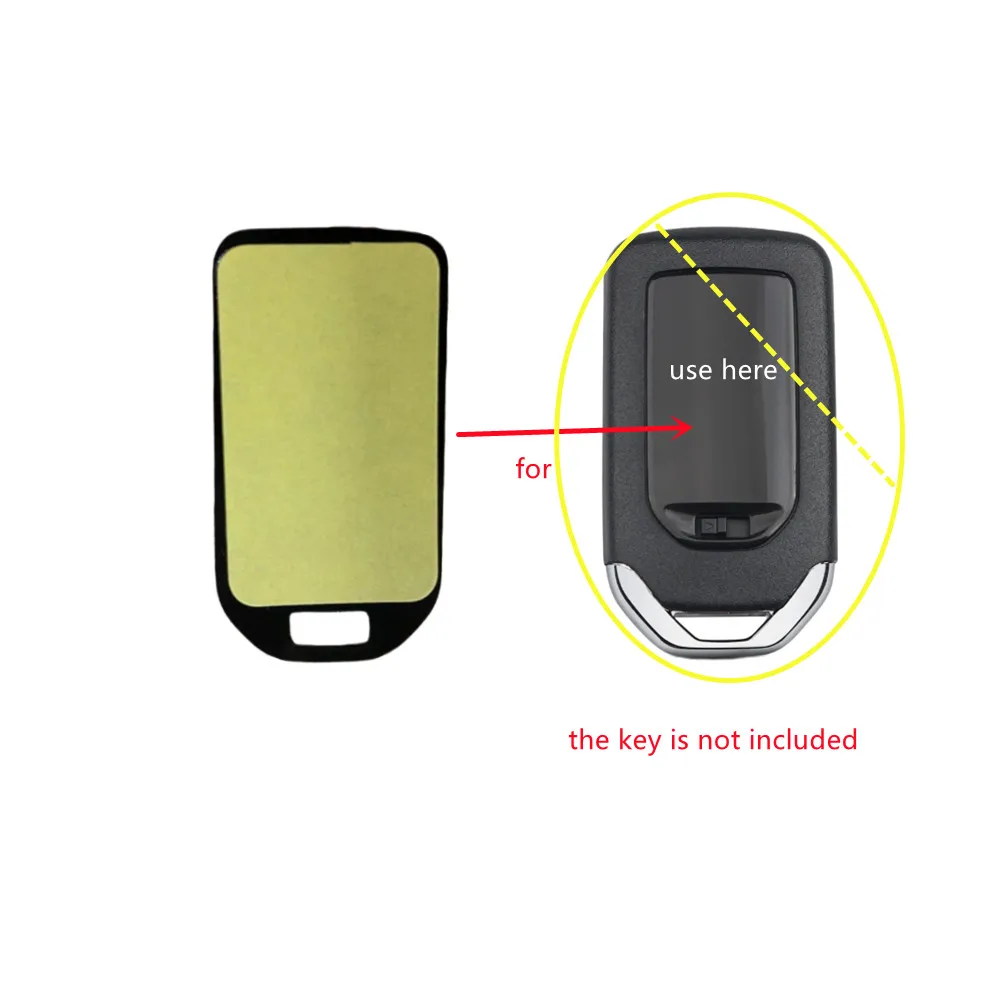 

2Pcs/lot Replacement Back Shell Case Cover Fob Sticker For Honda Smart Remote Car Key Shell