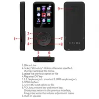 Bluetooth MP4 MP3 Lossless Music Player TFT LCD Display Walkman E-book Support TF Card Audio Recorder lossless sound MP3 player 2