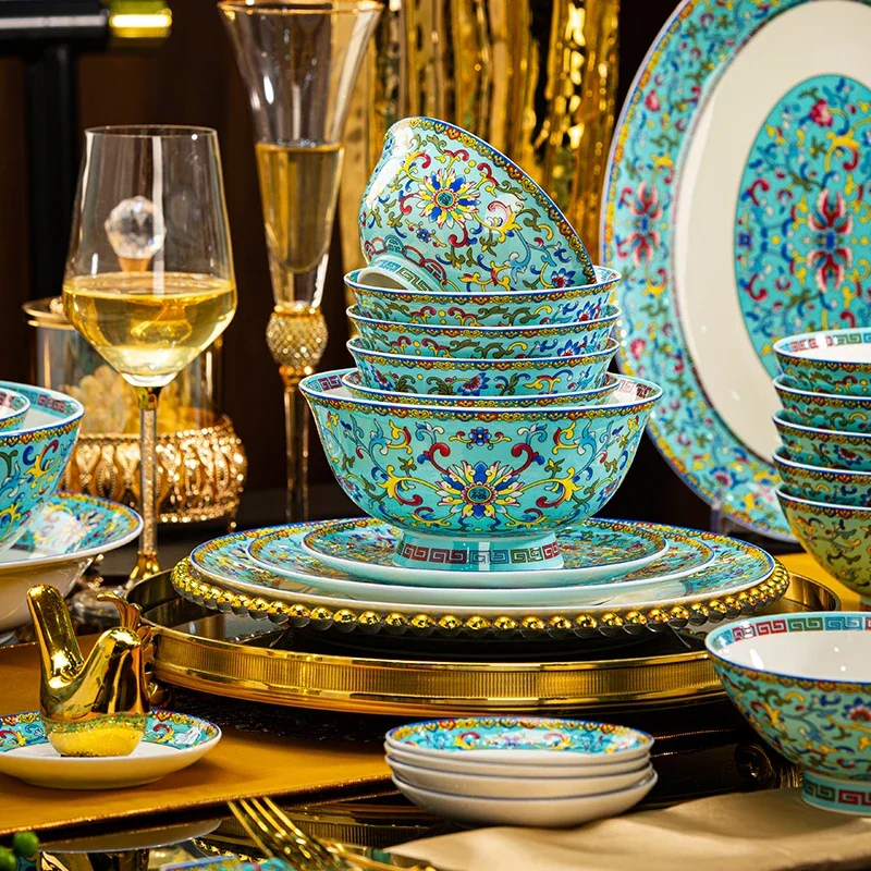 أطقم أواني طعام لحفلات الزفاف الجميلة أطباق عشاء ف...