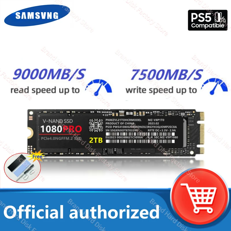 

New SSD M.2 2TB 990 PRO 1TB 4TB HD NVMe Hard Drive HDD Hard Disk M2 2280 Internal Solid State Drive for Laptop/Desktop/mac/ps5