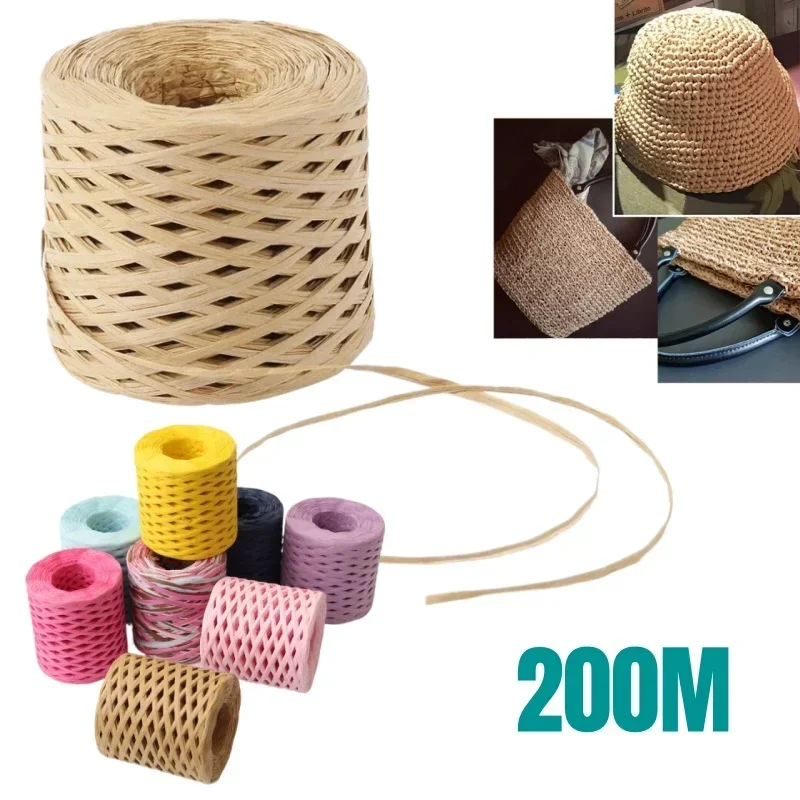 Natural Raffia Straw Yarn for Knitting and Crocheting