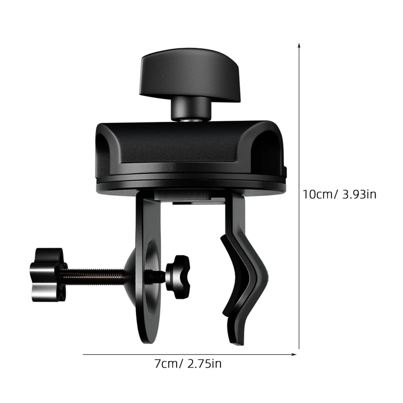 마이크 클립 마이크 붐 암 데스크 마운트 클램프 19mm 조절식 스탠드 클램프 회전 플레이트 라이브 이벤트 녹음용 마이크 마운트