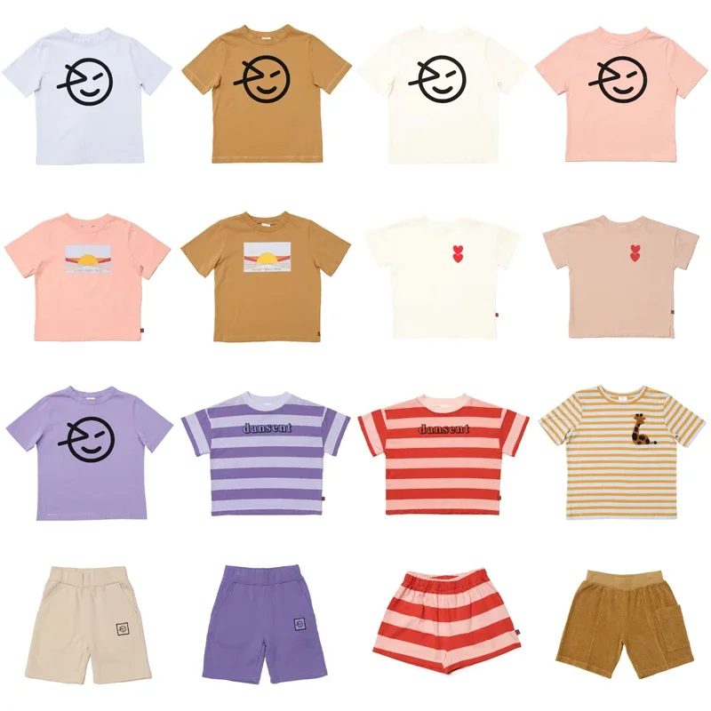 Summer Wyn Boys Clothes Sets Kids Short Sleeve Cotton T-Shirt Toddler Children Girls Tops Tees Pants Baby Clothing Suits kids clothing set kids t shirt