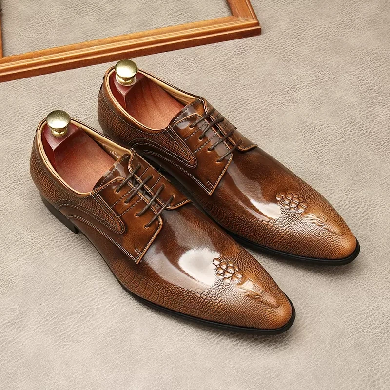 

Туфли-оксфорды мужские из натуральной кожи, броги ручной работы, на шнуровке, офисные деловые официальные туфли, черные коричневые