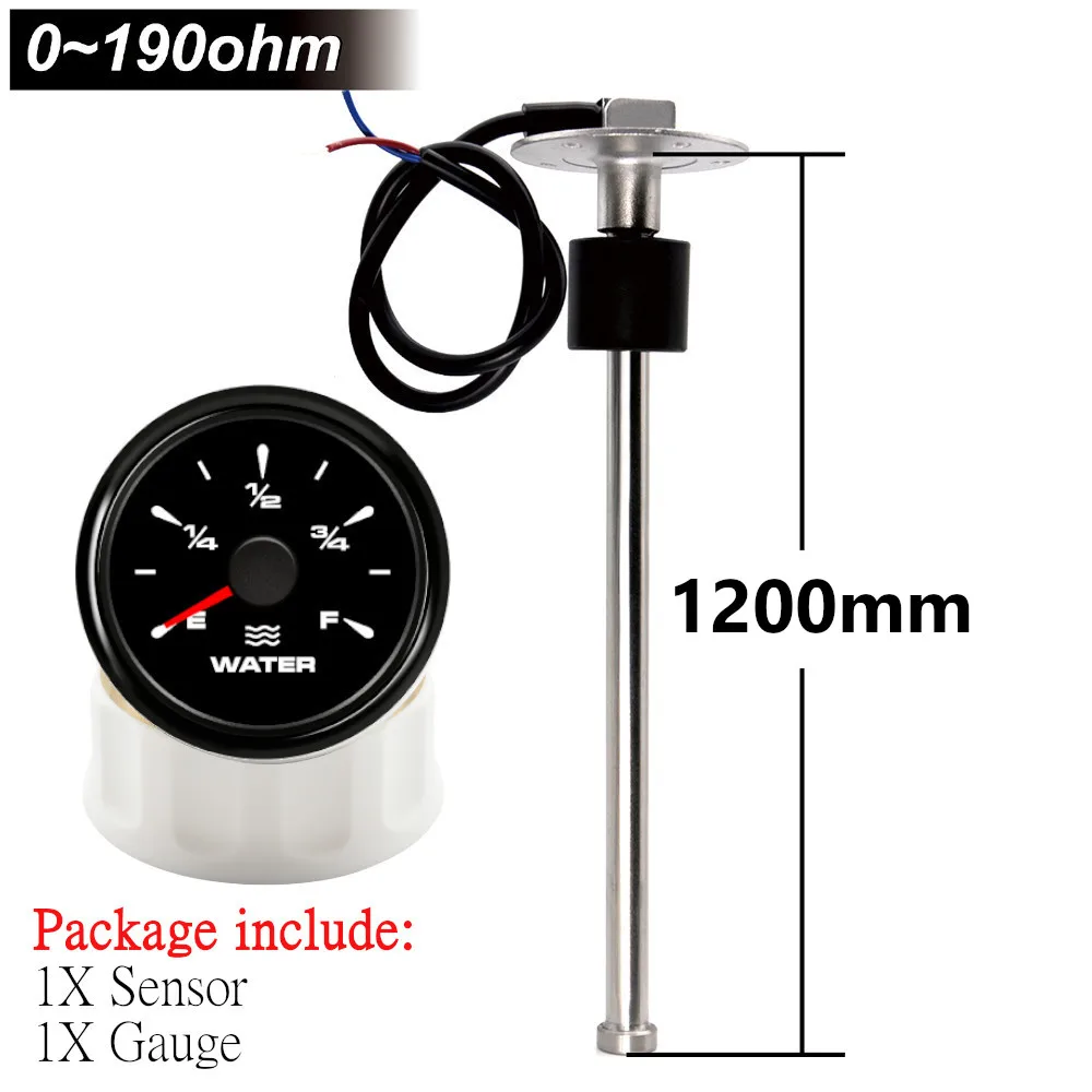 7 Color 52MM Water Sender Unit Sewage Level Meter Gauge Sensor Boat Car Rv Holding Tank Level Gauge - View #5