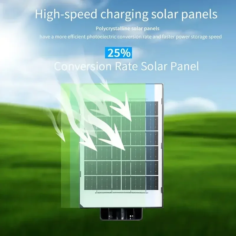 أضواء قوية تعمل بالطاقة الشمسية مع مستشعر حركة في...
