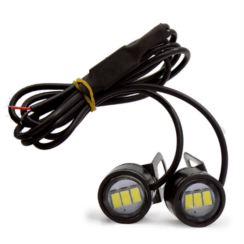 New 2PCS Motorcycle Eagle Eye Light Cool Colorful Light Modified Light Accessories LED Mirror Front Exploding Flash Light