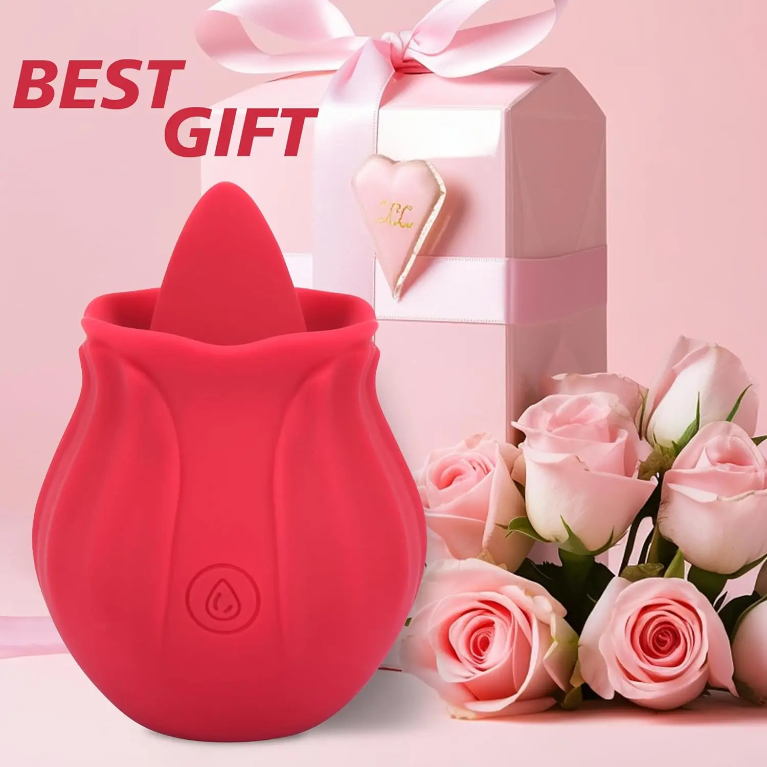 Female Sex Toy Rose Shape Sucking Dildo Vibrator G-spot Pussy Nipple Sucker Oral Licking Clitoris Stimulation Masturbating vagina sucking vibrator,clit sucker vibrator,female sex toy,female masturbator