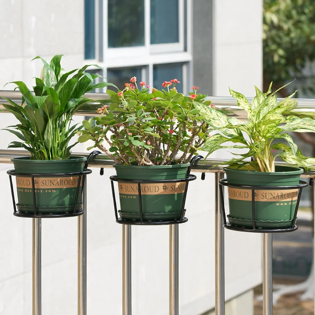 Kis Vasvirág Állvány Erkély Tároló Korlát Lógó Virág Edény - Image 4