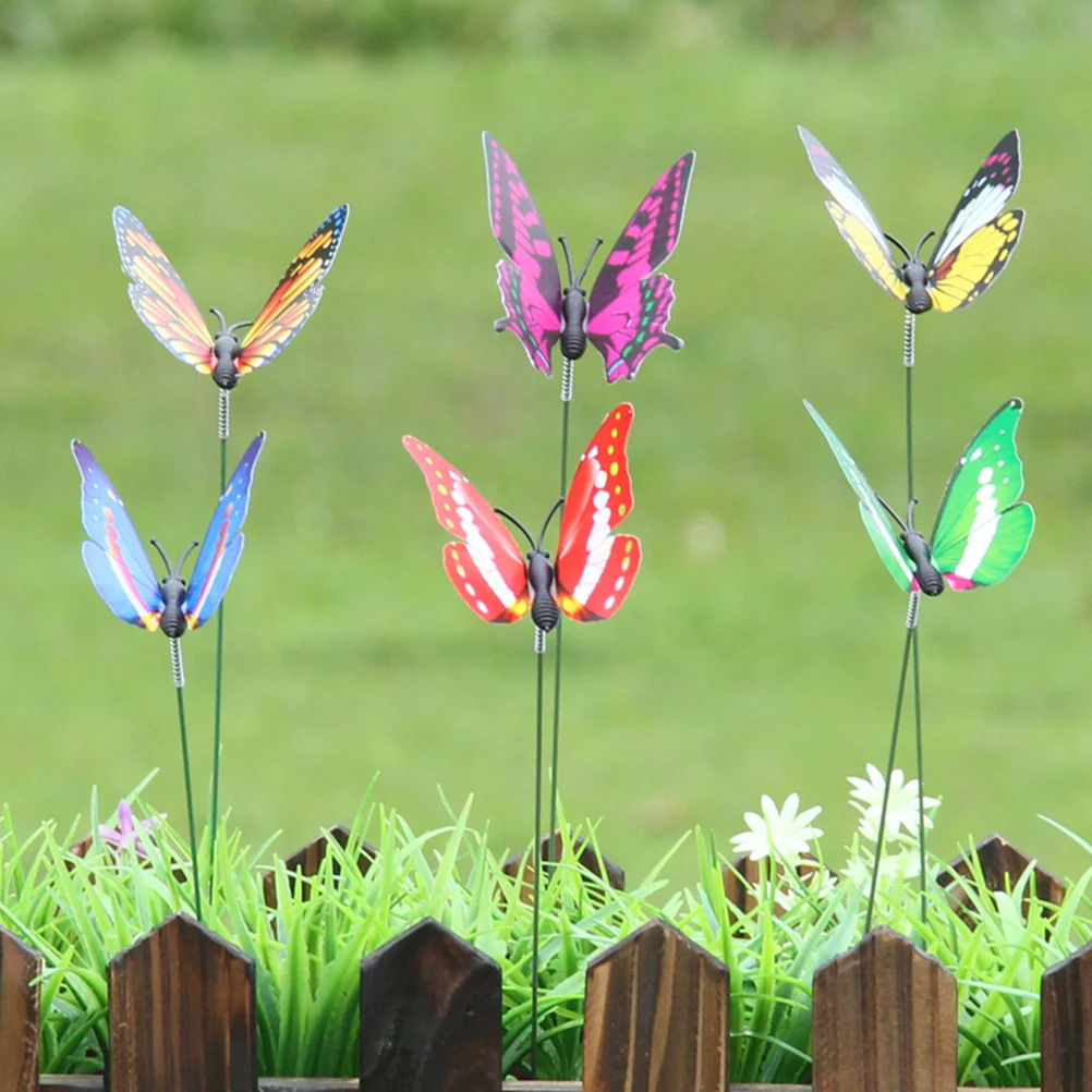

Butterfly Garden Stakes Decorative 12Pcs Garden Ornaments Patio Decor Outdoor Yard
