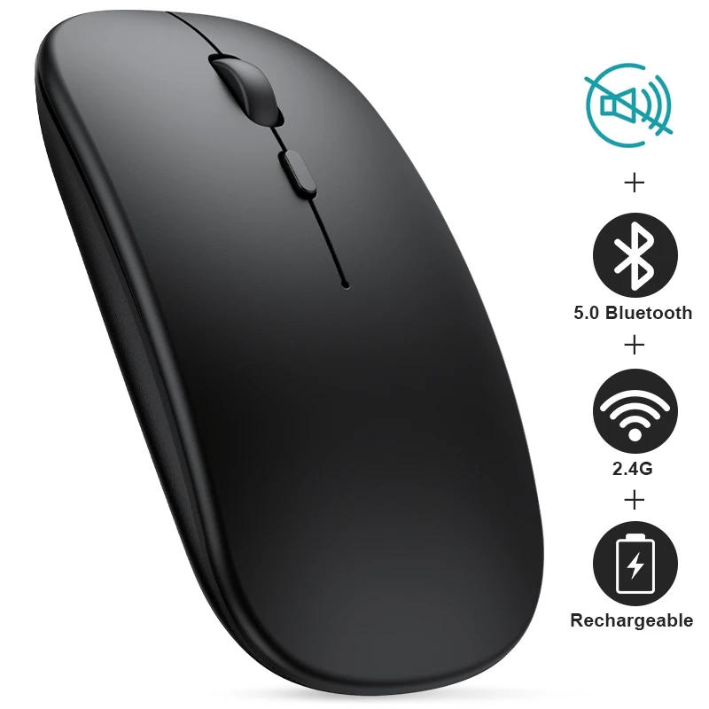 best gaming mouse for large hands Wireless Mouse Bluetooth Mouse Computer USB Mouse Gamer Ergonomic Silent Mause Rechargeable Mice Wireless Optical For PC Laptop white mouse pc