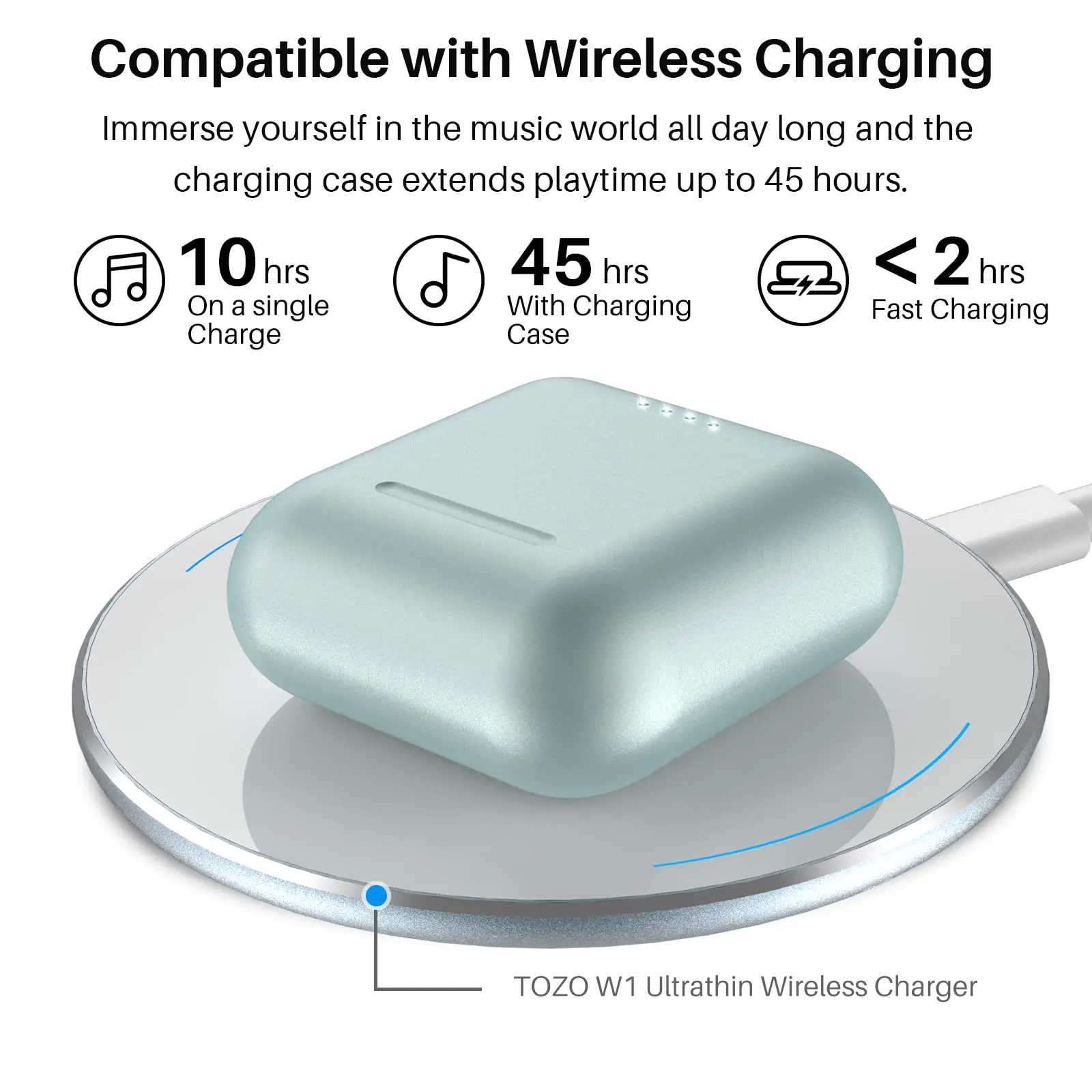 TOZO T6 auriculares Bluetooth , auriculares inalámbricos potente