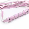 63.5cm Diamond Inlaid Handle Leather Tassels Long Horse Whip Riding Crop Flogger Paddle Slapper Horse Training Dressage Whips 5