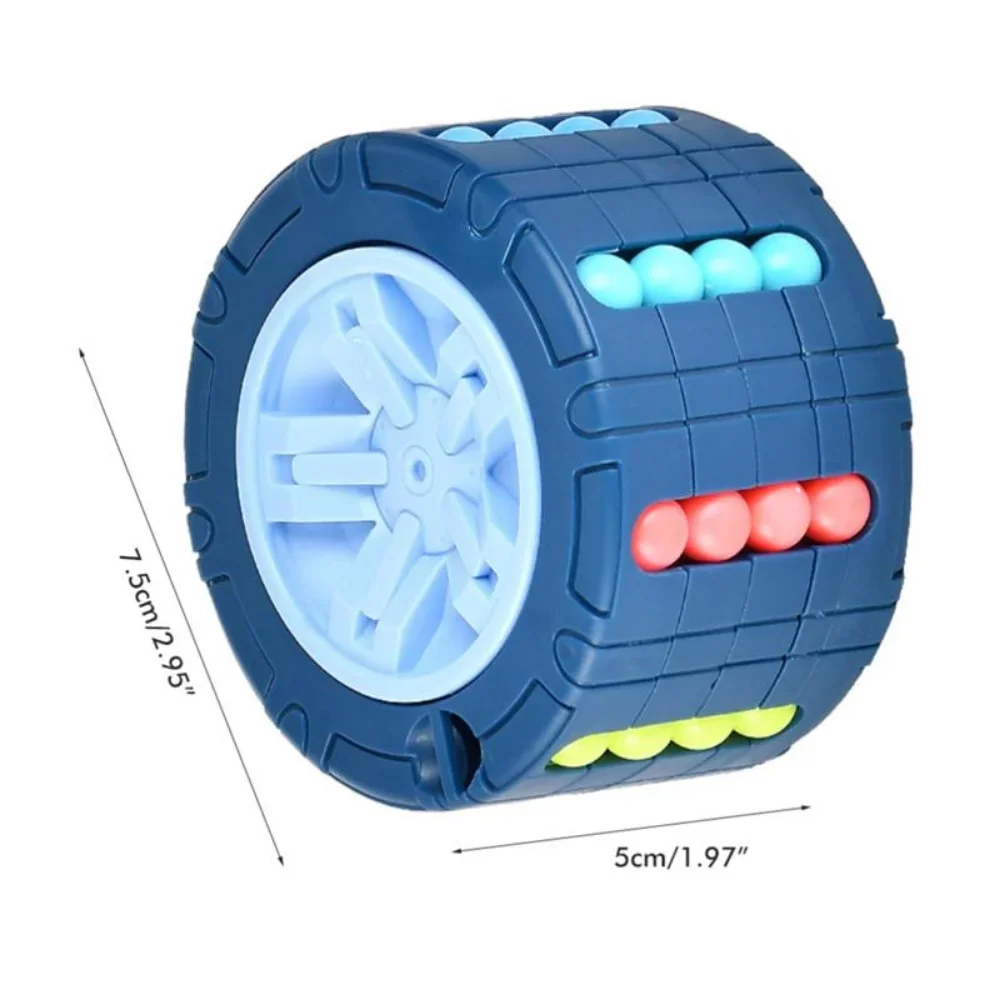 3D Cylinder Cube Toy Magic Bean Rotate Slide Games for Kids Adults Stress Relief Spin Puzzles Children Education Intelligence 4