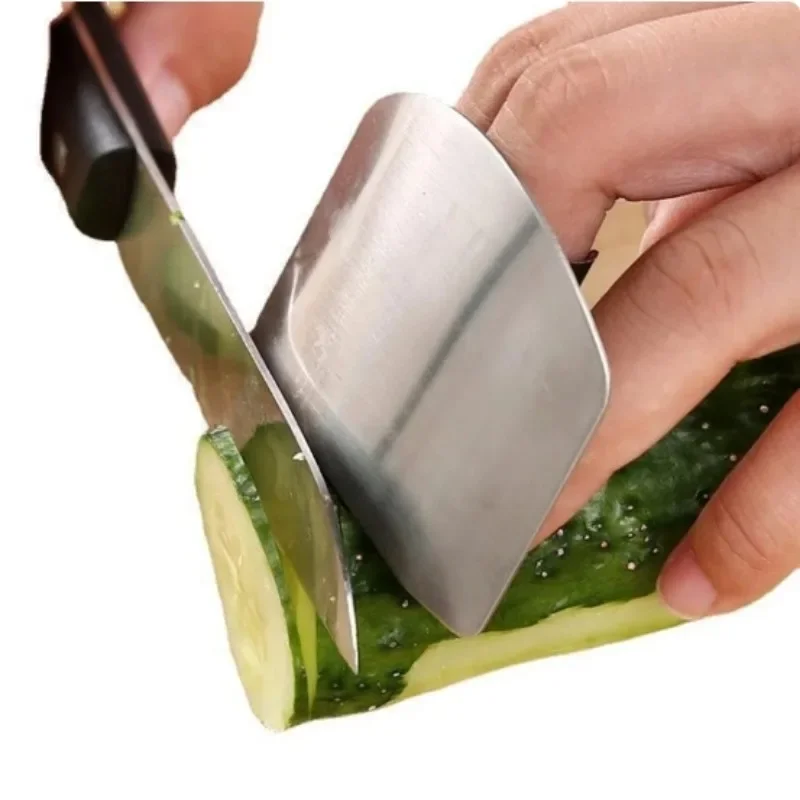 Kitchen Tool Accessories Stainless Steel Finger Guard Safety Vegetable Cutter Hand Guard Tool Kitchen Cut Finger Protector