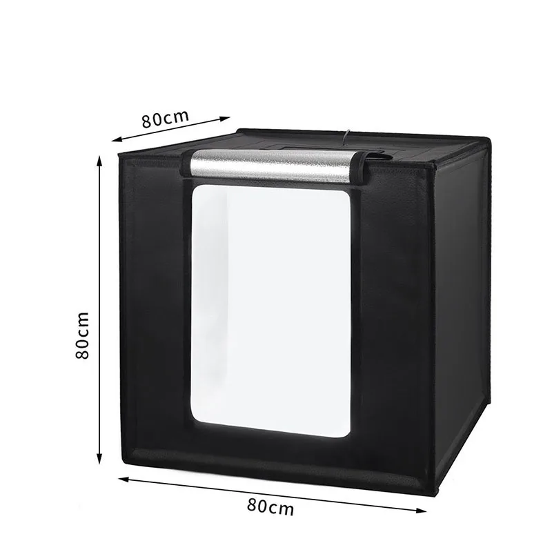 Professional Photo Studio Light Box Dimmable Shooting Tent Kit Led Lightbox Bi-color 3500-5500k With Pvc Backgrounds Photos Box