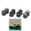 1Set DIY Racing Vehicle Toys 1:64 Car Wheels For Rubber Tire With Wheel Axle Model Modified Part 1