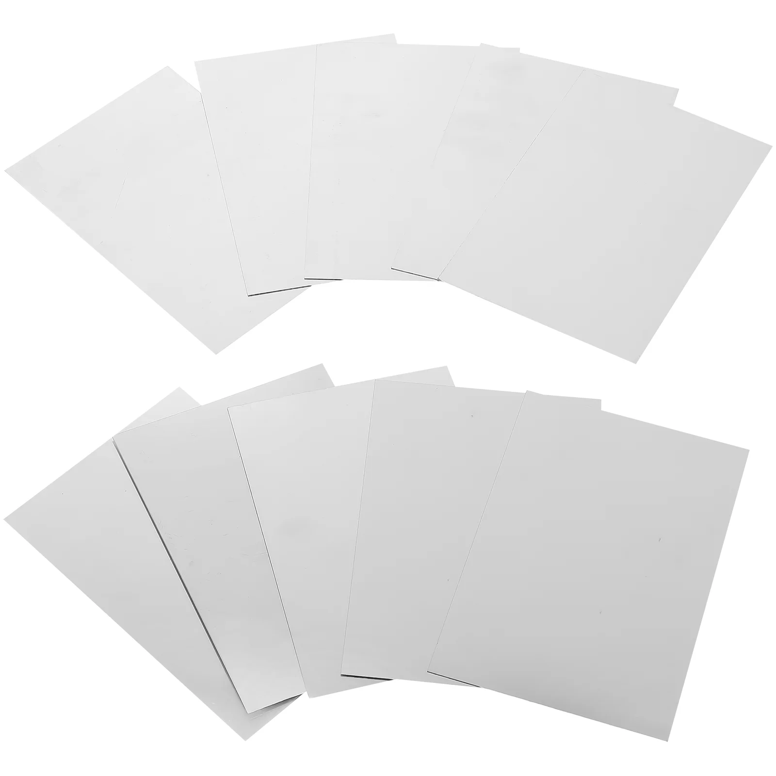 10 Pcs Dye Sublimation Aluminum Sheet Sheets Sign Blanks Metal Board Paper Cotton Shirt Photo Wall Poster Alloy 5