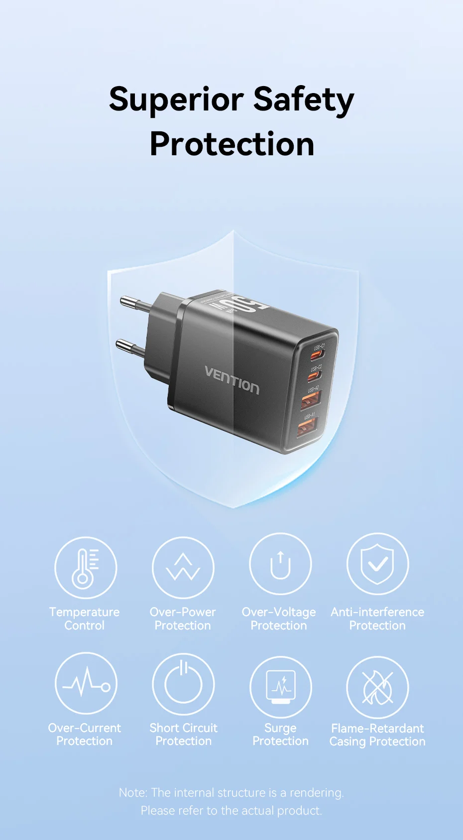 30W GaN Charger PD QC 3.0 USB C Charger For iPhone 16 15 14 Pro Xiaomi Tablet iP