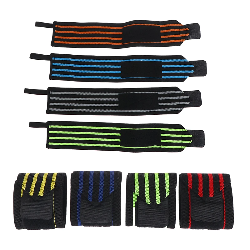 Fitness Wristband Strap Weight Lifting Push Up Power Winding Wristband Sweat Absorption Power Band Hard Pull Wrist Protection