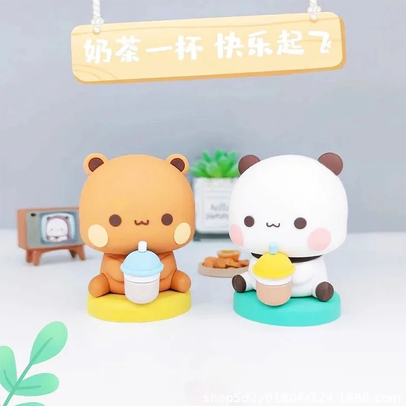 Süße Kawaii Bubu Dudu Panda Bär Figur Cartoon Spannender Bär Miniaturen Sammlerstück Tierspielzeug Puppe Ornament Home Derocation – Detail 12