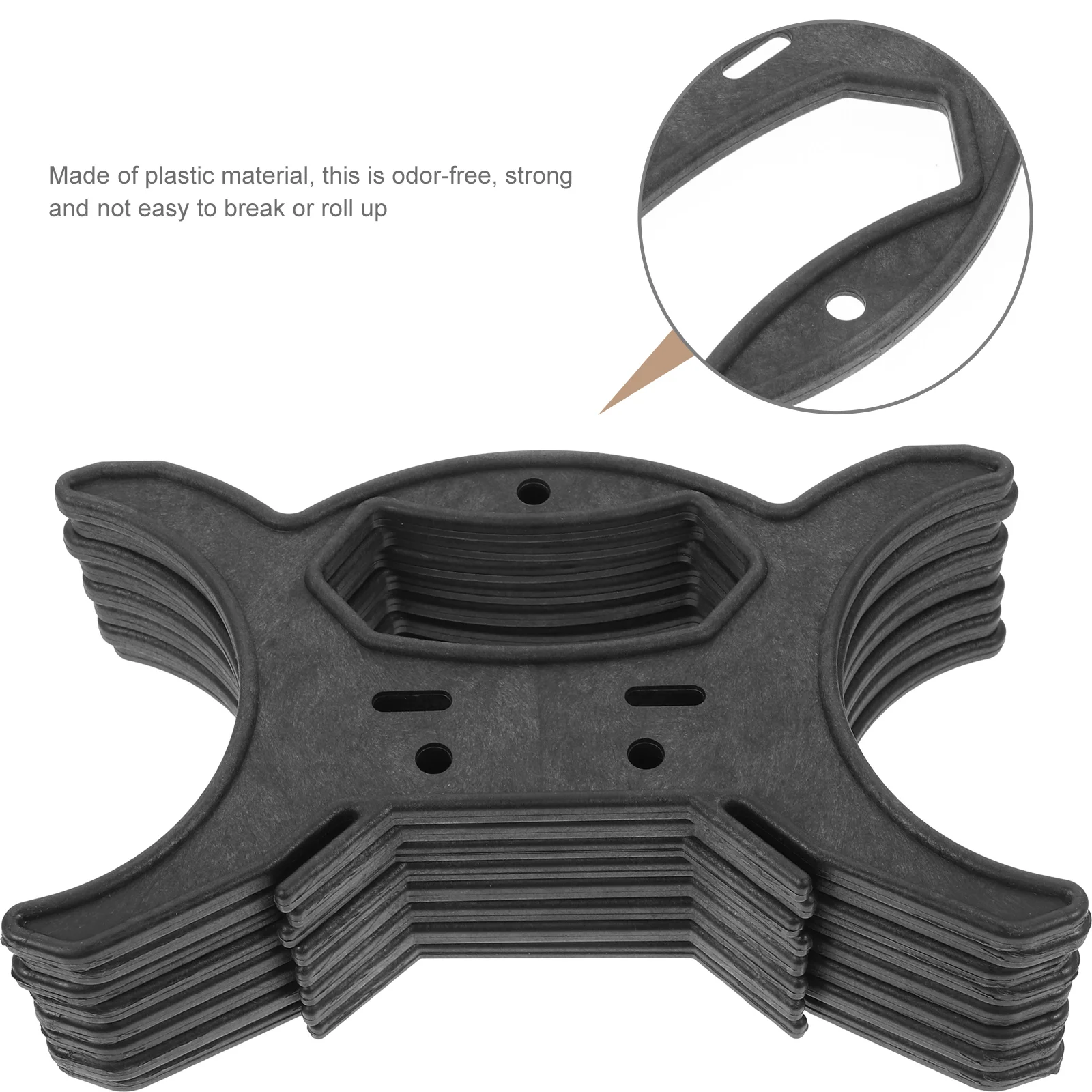 8 Pcs Wire Rope Winder Household Organizer Christmas Cord Holder for Light Black Home Storage Cable