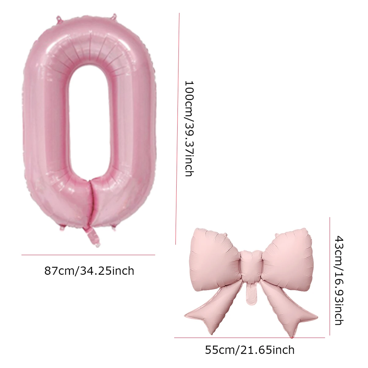 2 قطعة 40 بوصة الوردي Bowknot عدد احباط بالونات الزفاف حفلة عيد ميلاد الديكور الذكرى ديكور صور الدعائم لوازم الحفلات