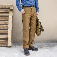 Red Tornado Derrickman Overalls in Heavy Jungle Cloth Vintage Men's Work Pants Brown Amekaji