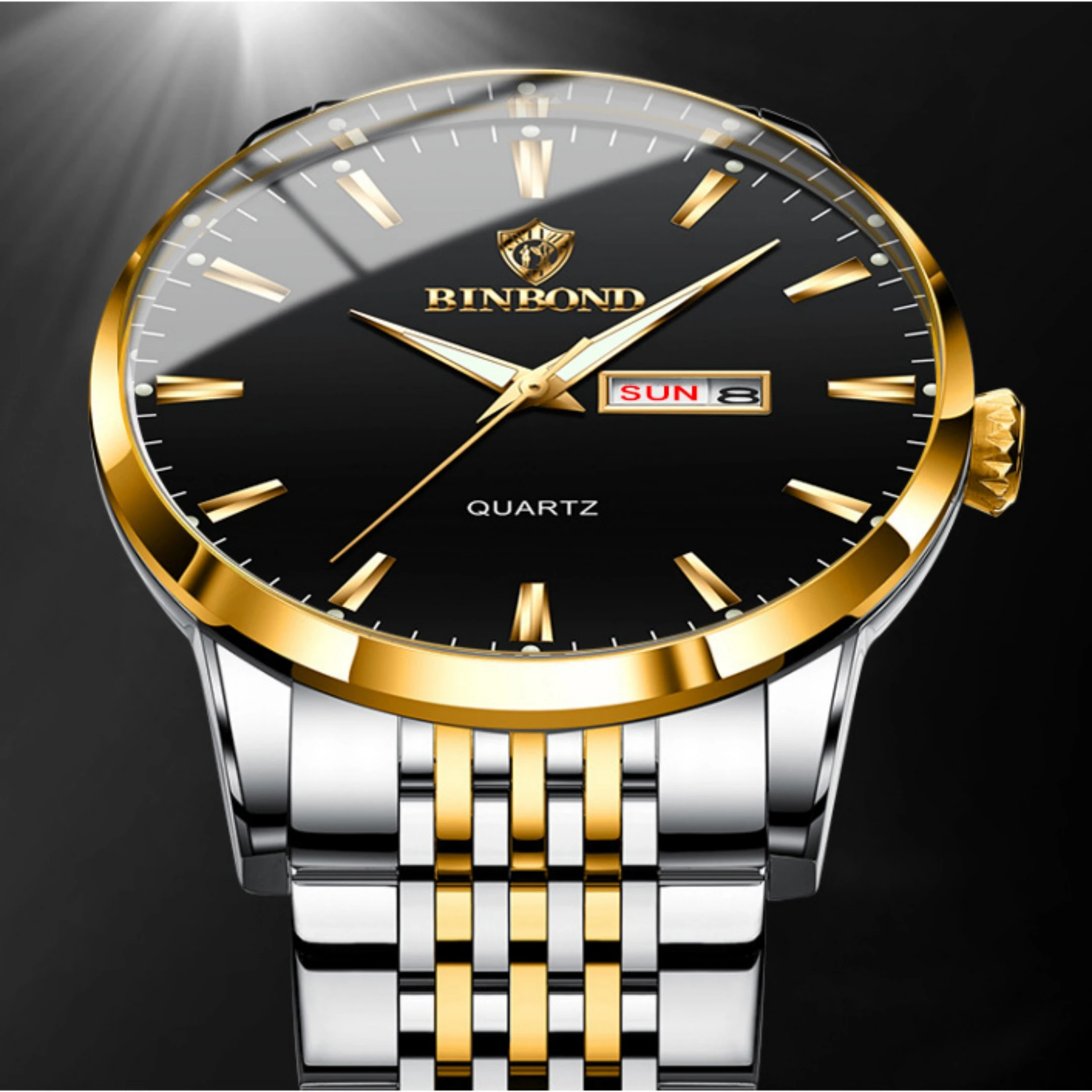 

Luxury Men Quartz Watches 30M Waterproof Automatic Date Watch Man Stainless Steel Sport Chronograph Watch for Men Clock 9222