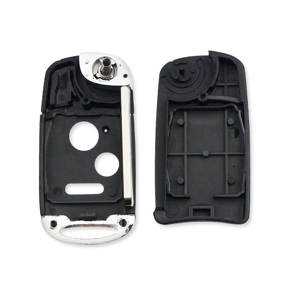 Car Key Shell Case Fob for Honda Accord Pilot Cr-V Civic Insight Ridgeline 2003-2013 KEYYOU Flip Key Modified Folding Remote