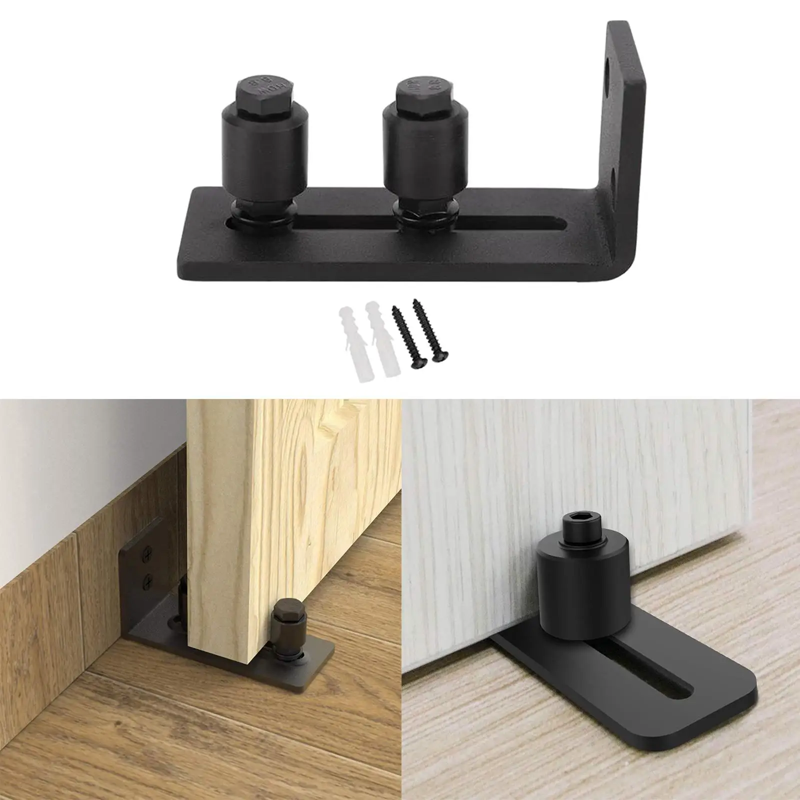 Smoothly Sliding Barn Door Bottom Guide Adjustable Floor Guide Roller
