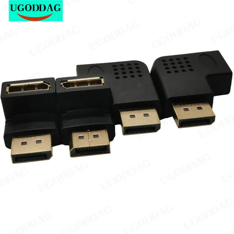 Adattatore Displayport Up Down Adattatore Dp Ad Angolo Retto 8K/60Hz 4 K/144Hz Pass Durch 90 Grad Winkel Displayport 1.4 Konverter