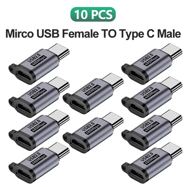 ตัวเลือกสินค้า อะแดปเตอร์ USB-C แปลงเป็น Micro USB - ใช้งานได้กับทุกอุปกรณ์