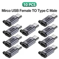 10x MicroUSB to C