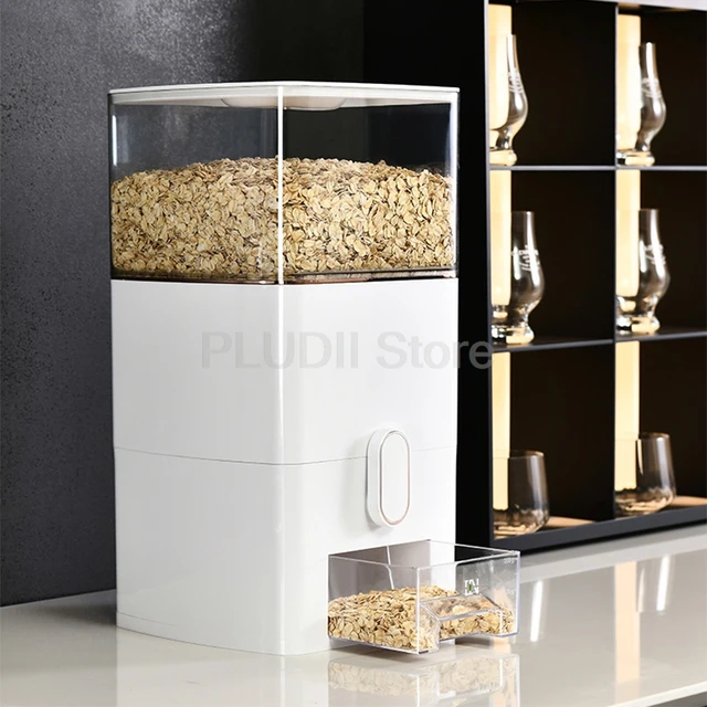 New Food Grade Multifunctional Flour Storage Container Smart Quantitative Flour Organizer for Kitchen Rice Cereal 5L Capacity 2
