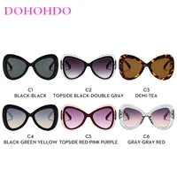 2025 nouvelle mode grand cadre oeil de chat papillon femmes lunettes de soleil de luxe concepteur hommes lunettes de soleil en plein air voyage lunettes femme UV400 6