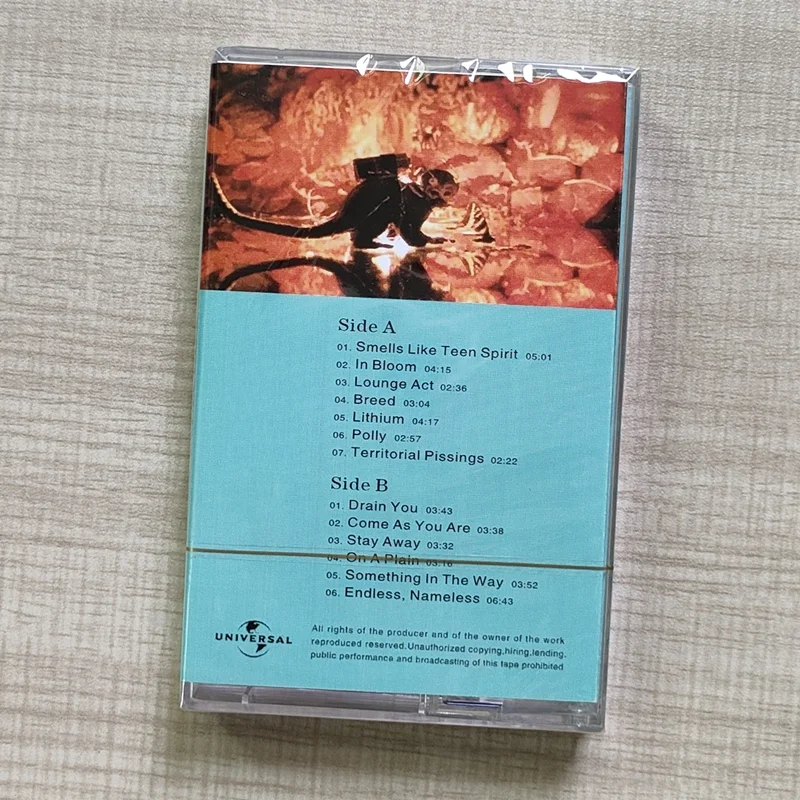 EU US Grunge Rock Musik Tape MTV Unplugged in New York Album Nevermind Kassetten Cosplay Walkman Auto Recorder Soundtracks Box – Detail 4