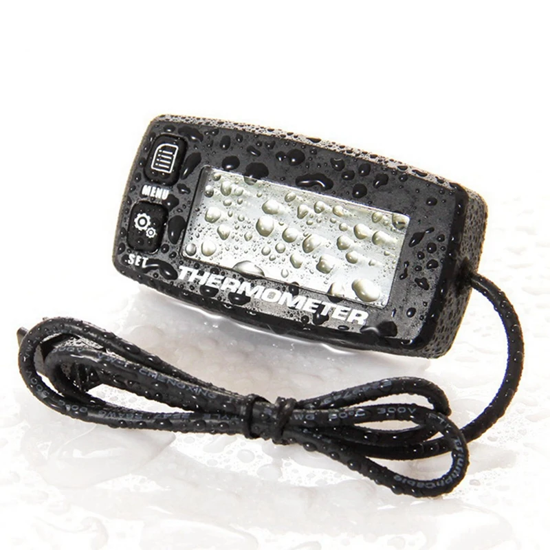 

2X Digital LCD Engine Temperature Gauge Over-Temperature Alert With Sensor RL-TS002 For Motorcycle Dirtbike ATV