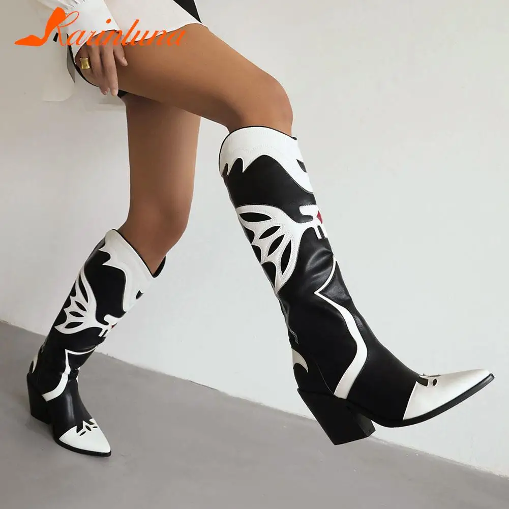 Pointed Toe Western Cowboy Boots Summer 2023 Hot Fashion