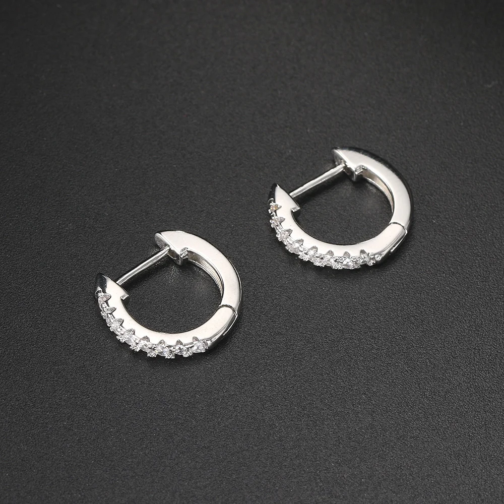 1PC Schmetterling Ohr Piercing Zierliche Iced Out CZ Creolen für Frauen Knorpel Helix Daith Conch Tragus Stud Piercing schmuck – Detail 17