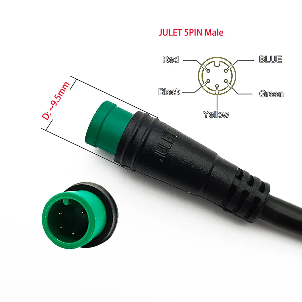 Elektrofahrrad-Adapterkabel für KT-Display, wasserdichter Stecker, SM 5-polig, für den Anschluss von Controller-Instrumenten – Detail 4