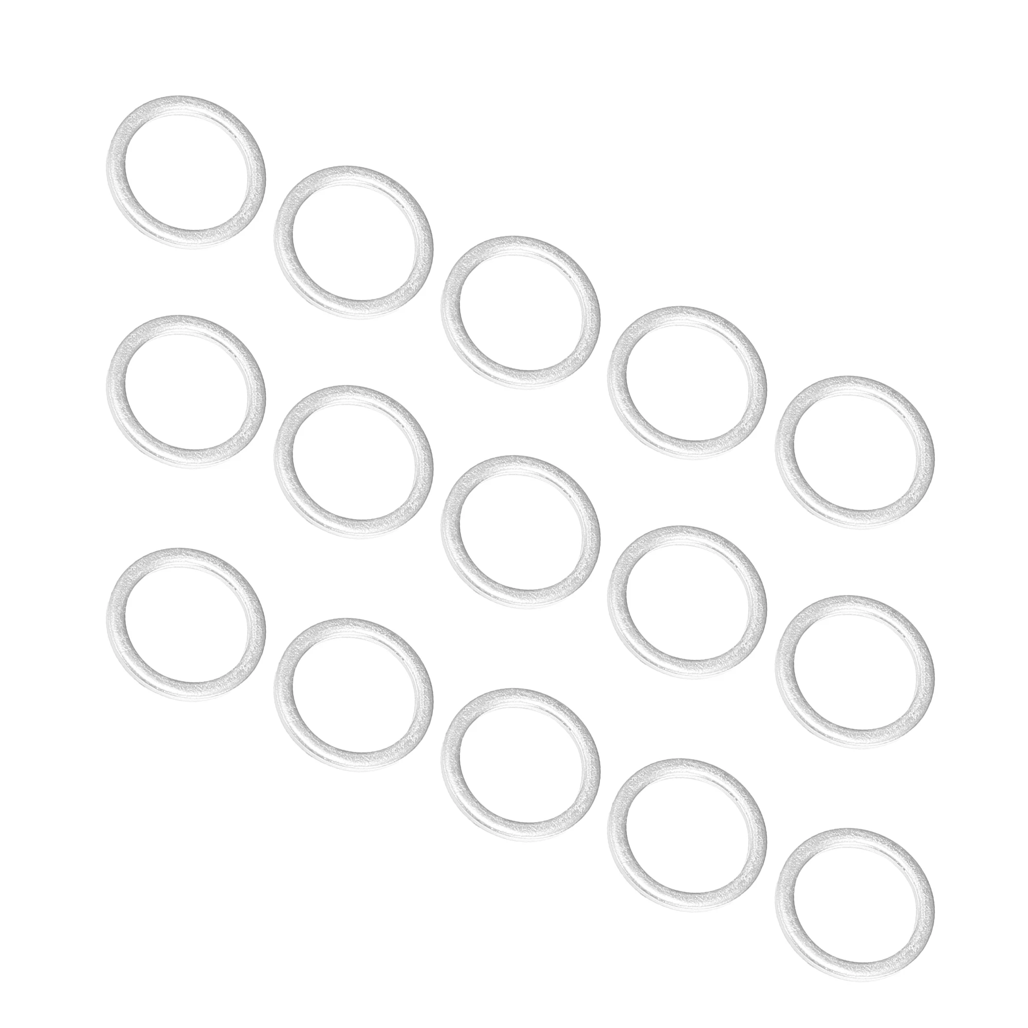 Oil Drain Plug Gasket Oil Drain Plug Seal Washer Sealing Washers Engine Gasket Set 15pcs Engine Oil Crush Washers Drain Plug Gaskets 14/16/18/20/22 mm Aluminum