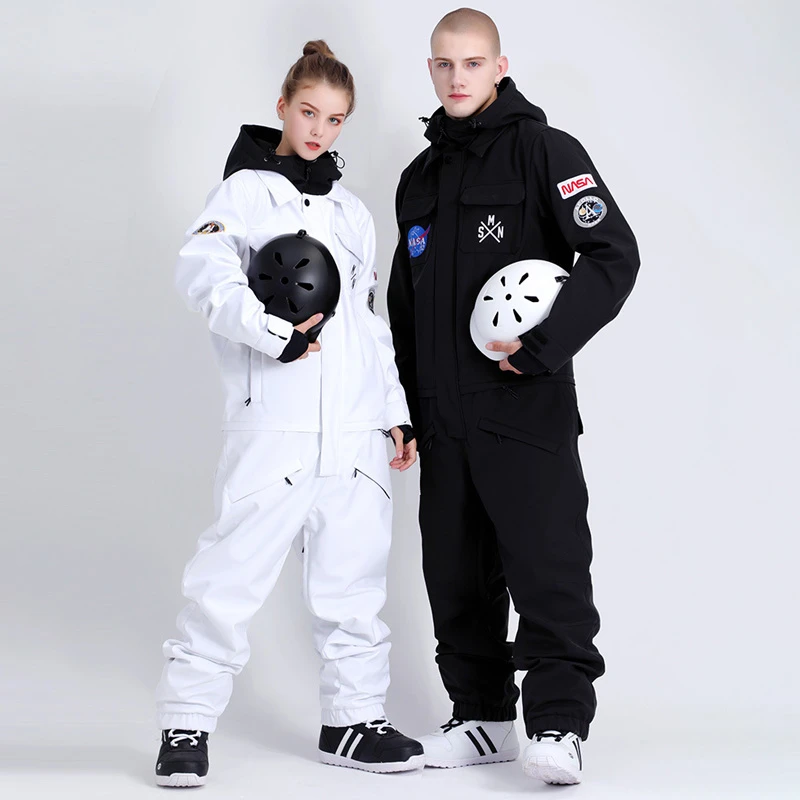 Traje de esquí de montaña para hombre y mujer, ropa impermeable una pieza para snowboard al aire libre, mono aislado para deportes invierno| | - AliExpress