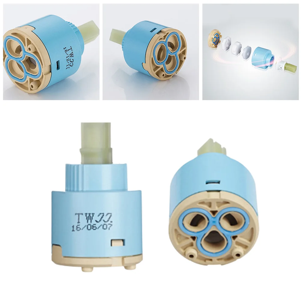 35mm/40mm Ceramic Tap Cartridge Valve Replace Water Tap Mixer Spool Valves Ceramic Cartridge Faucet Bath Faucet Accessories faucet cartridge faucet valve