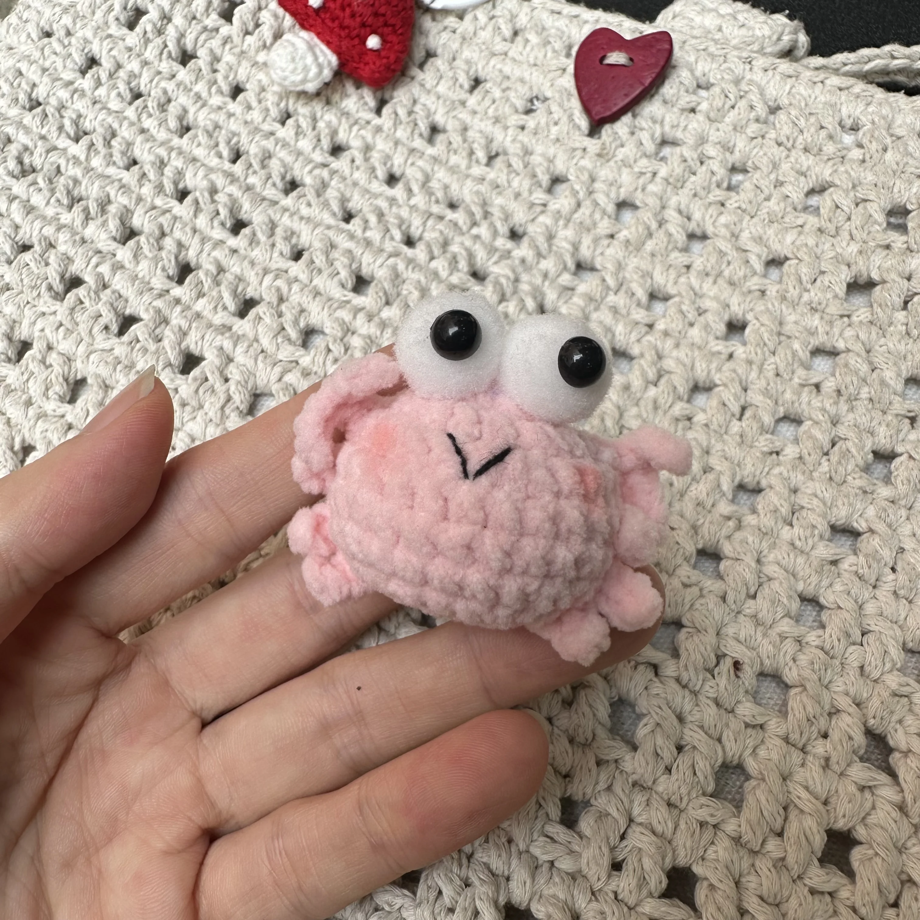1pc Pink Crab