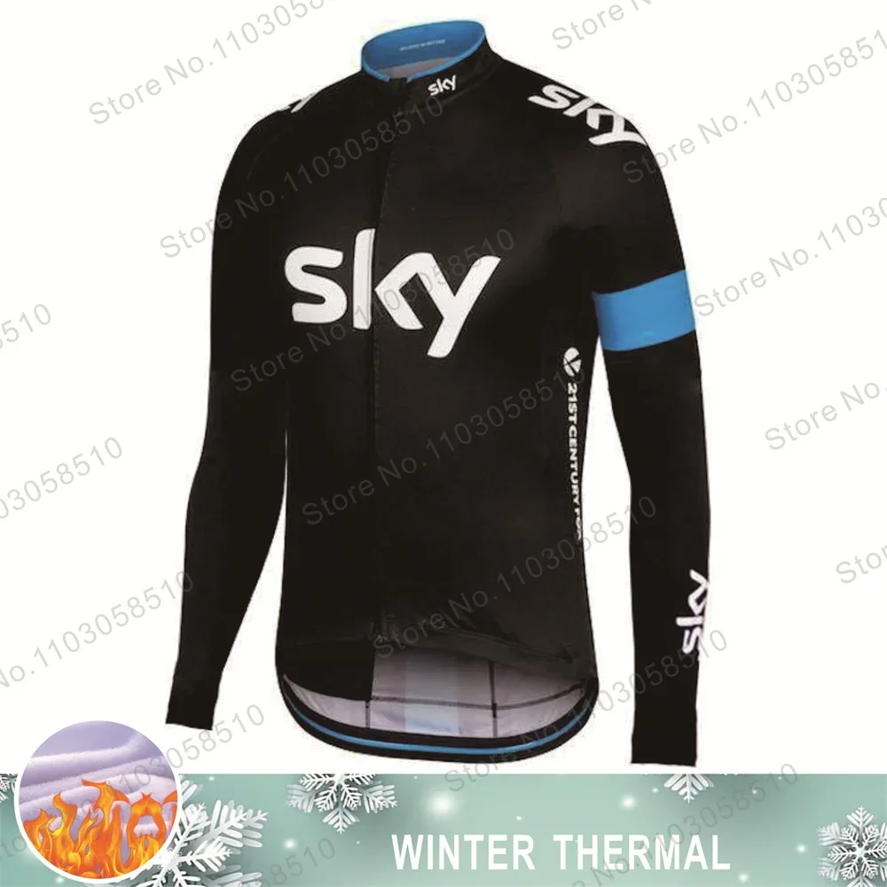 thumbnail image 1 of Ineos Sky-ropa de ciclismo térmica para hombre, ropa de ciclismo de lana, Jersey de invierno, camisetas de lana, 1 of 5