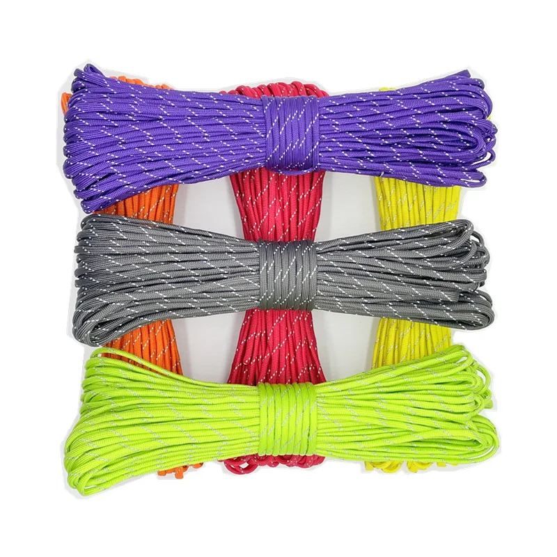 Paracord Rope 31 Meters Dia.4mm 7 stand Cores Paracord Survival Parachute Cord Lanyard Camping Climbing Camping Rope Hiking Clothesline