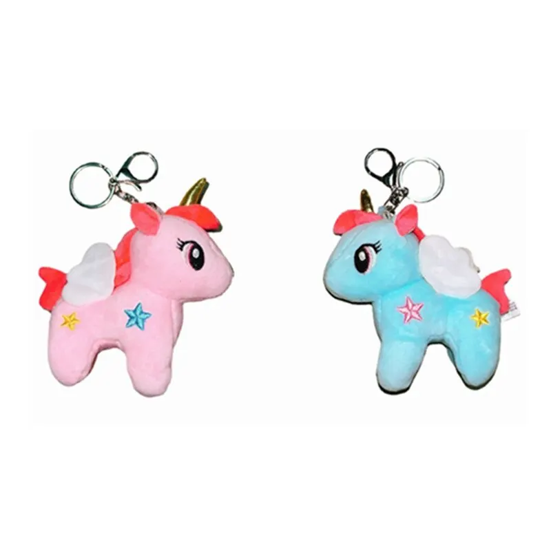 10cm Soft Unicorn Pendent Stuffed Plush Toy Bag Decro Birthday Gifts for Girls Children